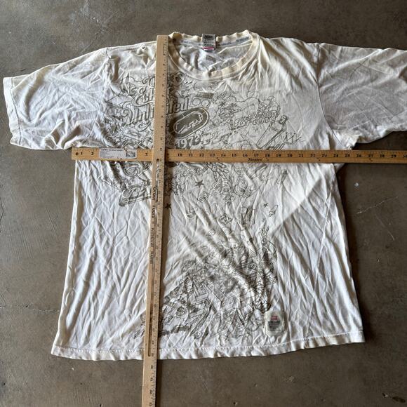 VINTAGE Y2K ECKO UNLIMITED AOP TRIBAL T-SHIRT GRUNGE GRAPHIC BAGGY SKATE MEN XXL - Picture 7 of 7